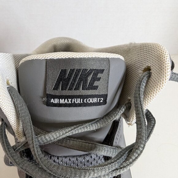 NIKE AIR MAX FULL COURT HIGH TOP BASKETBALL sneakers SIZE 9 or 42.5EU GRAY - Picture 4 of 15